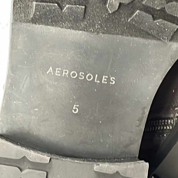 New Aerosoles Aware Arezzo Buckle Ankle Boots Booties Grey Gray Moto Sz 5 - Picture 8 of 16